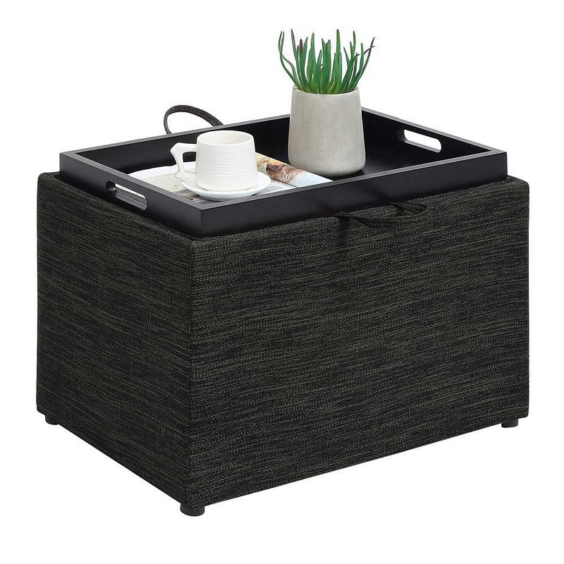 Convenience Concepts Designs4Comfort Accent Storage Ottoman with Reversible Tray