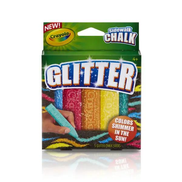 Crayola 5-Count Glitter Sidewalk Chalk