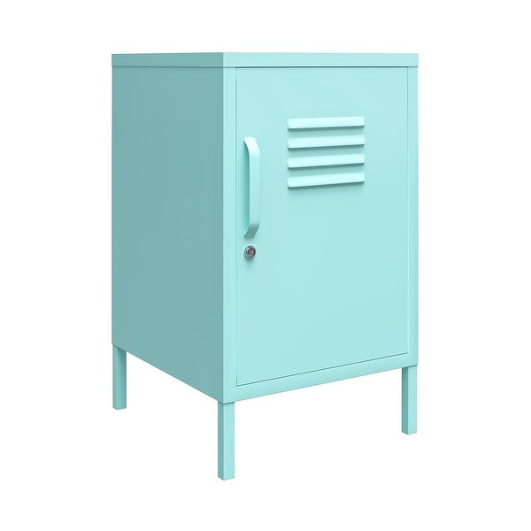 Cache Metal Locker End Table， Mint