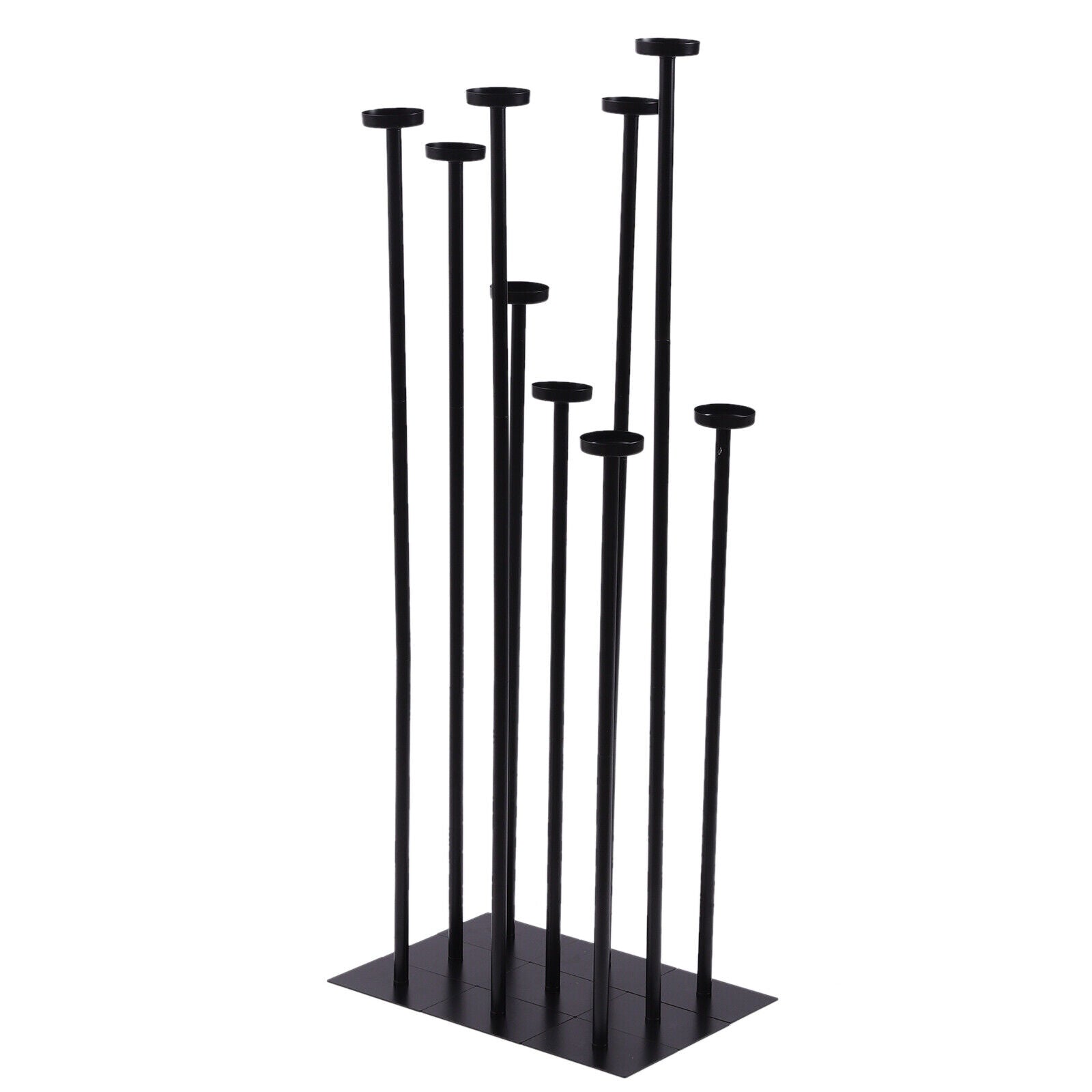 Mkyiongou Tall Floor Black Candle Holder Floor Mount Candlestick Wedding Party Decoration