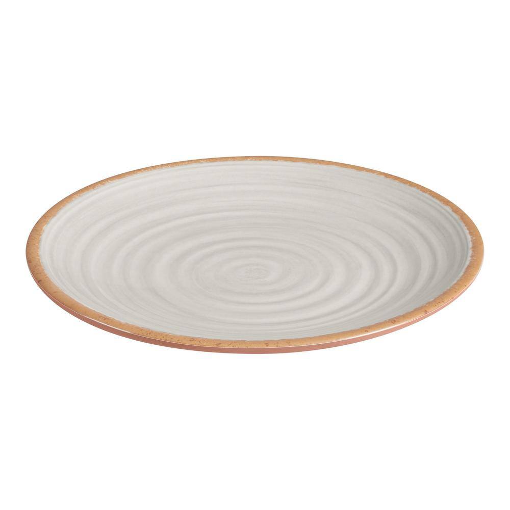 Home Decorators Collection Azria Melamine Dinner Plates in Ivory (Set of 6) PAN1105MDRSI