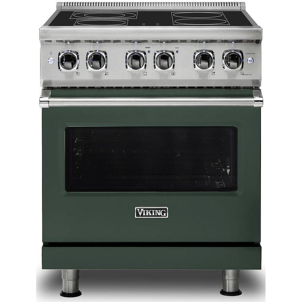 Viking 30-inch Freestanding Electric Range with SoftLit LED Lights VER5301-4BBF