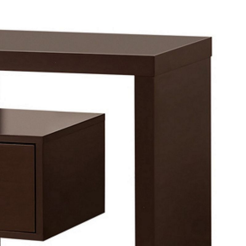 Glamorous Modern Style tv console， Brown