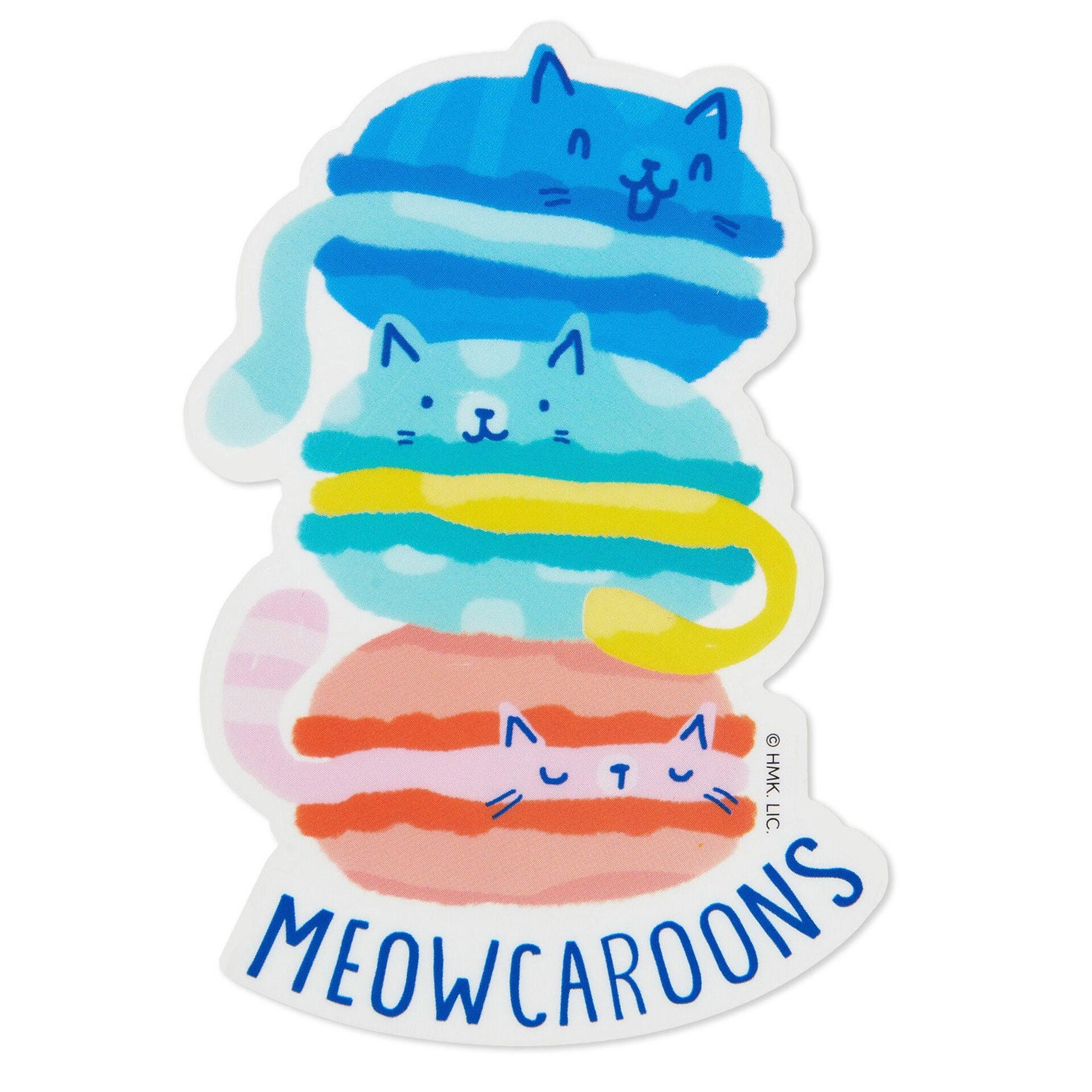 Hallmark  Meowcaroons Kitty Cookies Vinyl Decal