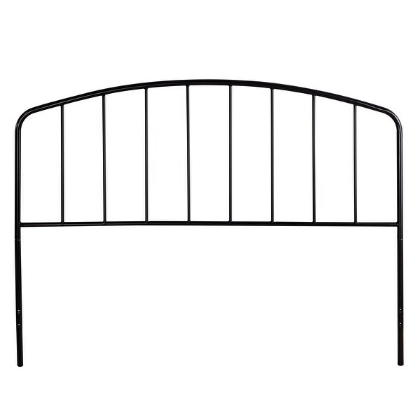 Carbon Loft Cronkite Black Metal Headboard with Arched Spindle Design - - 30408005