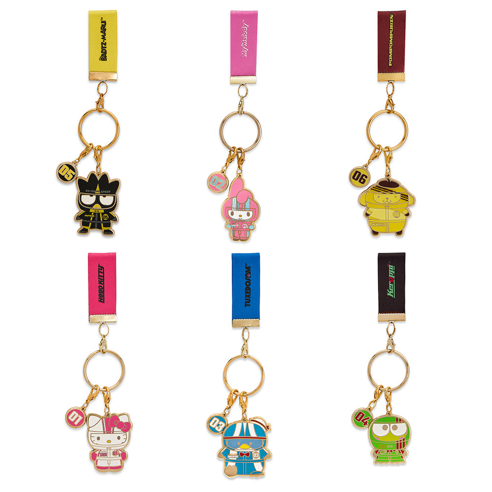 Hello Kitty® and Friends Tokyo Speed Enamel Keychains