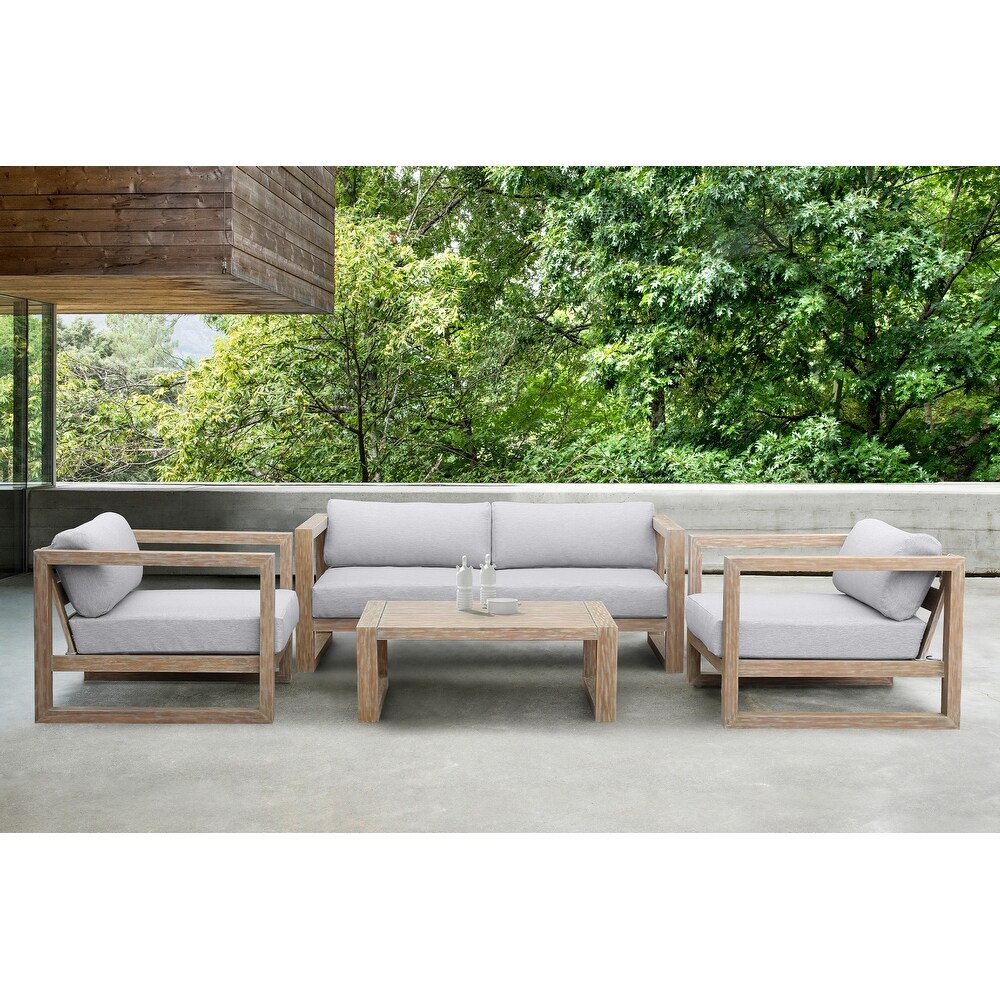 Paradise Outdoor Patio Eucalyptus Wood Coffee Table