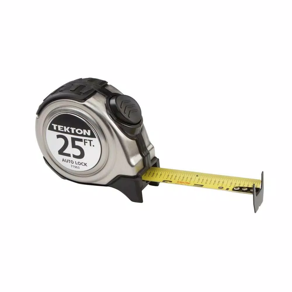 TEKTON 25 ft. x 1 in. Auto Lock Tape Measure and#8211; XDC Depot