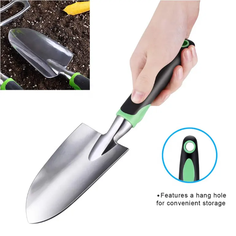 3 Pcs Gardening Tools Set Garden Tools with Ergonomic Handle Trowel Fork Cultivator Set