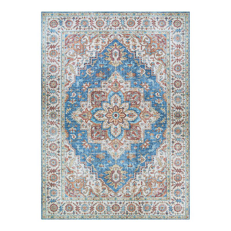 Couristan Pasha Sarouk Navy Area Rug