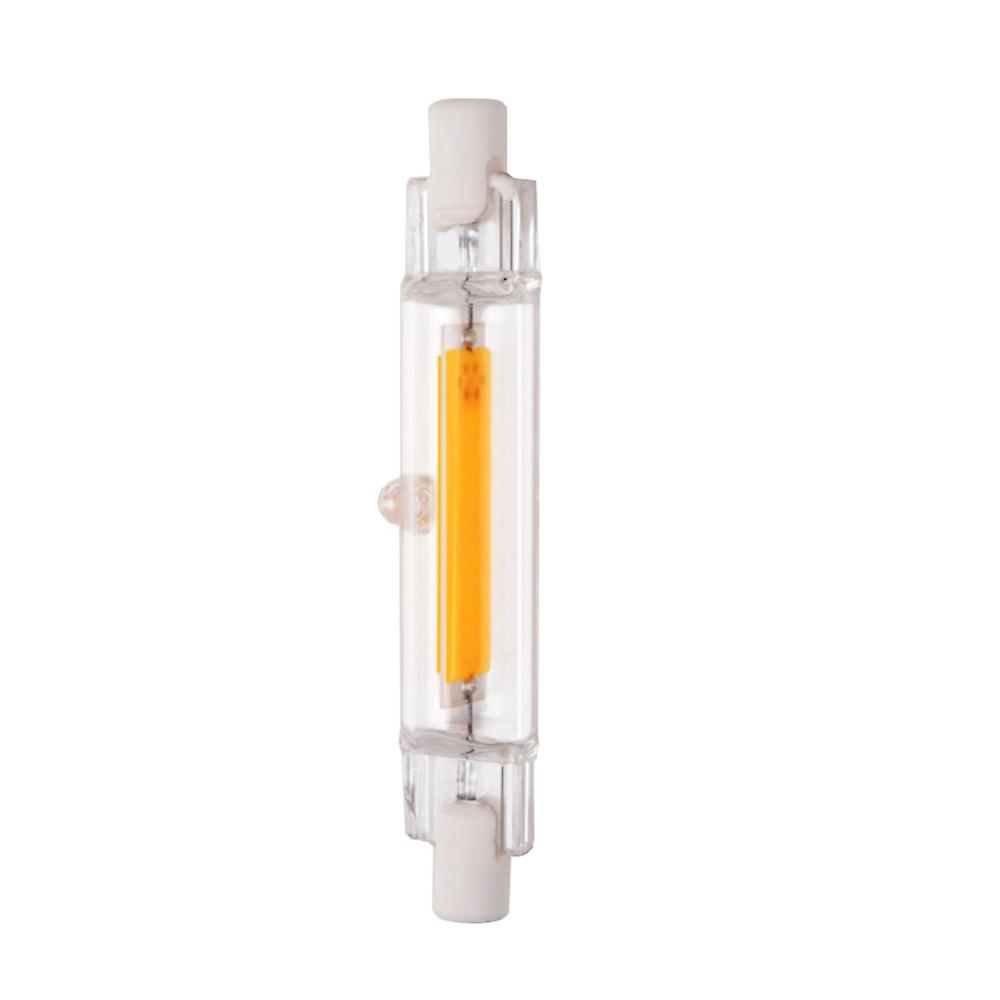 Glass Tube R7s Cob Light-emitting Diode Bulb 78mm 5w Warm White Ac110v Replace Halogen Lamp