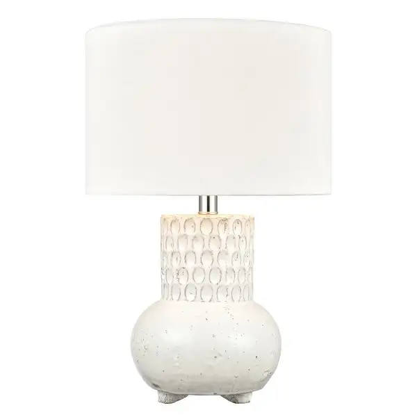 Delia 21'' High 1-Light Table Lamp - White