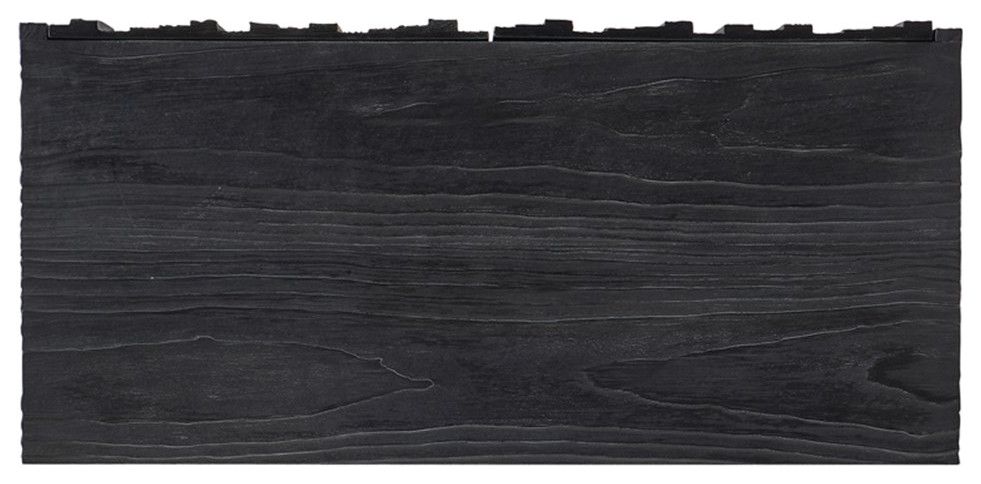 Hooker Furniture Chapman Veneers Shou Sugi Ban Accent Chest in Black   Transitional   Accent Chests And Cabinets   by Homesquare  Houzz