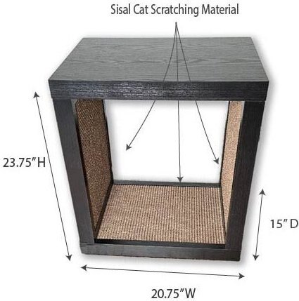 Designer Pet Products Bailey Cat Scratcher End Table