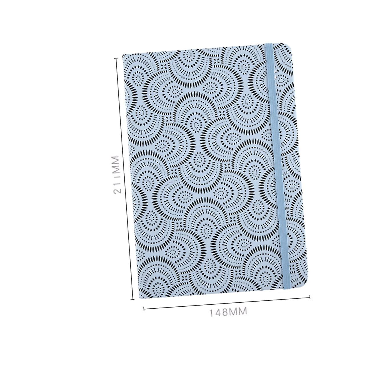 Business Notebook Business Notebook Diary Notebook Notepad Pu Notebook Printable Journal Sky-blue A5 Writing Notepad Pu Notebook