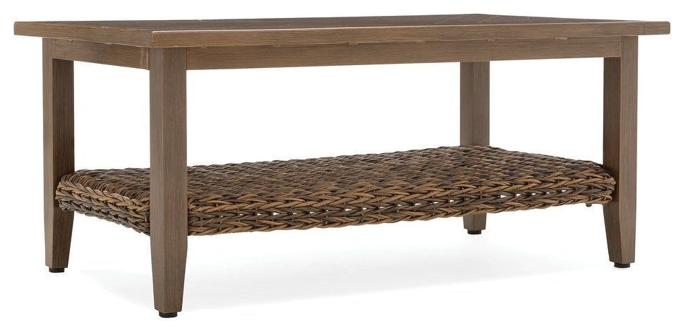 Cayman 24 quotx 48 quotCoffee Table  Heritage Brown   Tropical   Outdoor Coffee Tables   by Winston Furniture Company of Alabama  LLC  Houzz