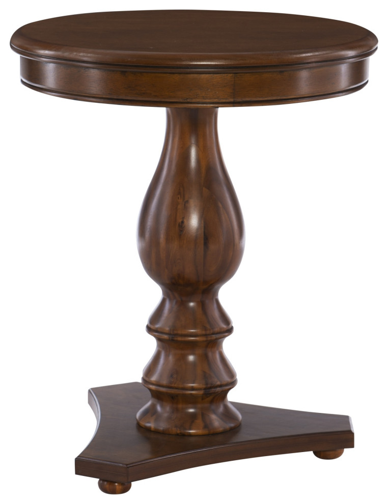 Stanton Accent Side Table  Hazelnut   Traditional   Side Tables And End Tables   by VirVentures  Houzz