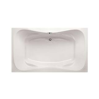 Hydro Systems Providence 72 in. Acrylic Rectangular Drop-in Bathtub in White PRO7242ATOW