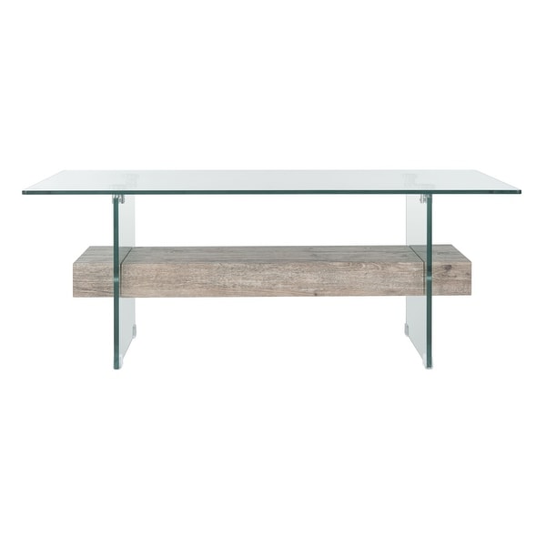 SAFAVIEH Kayley Modern Glass Coffee Table - 43.3