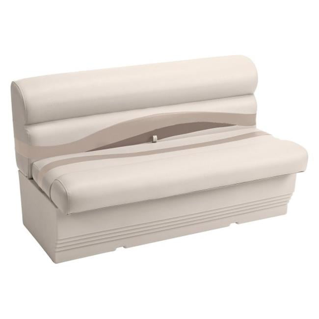 Wise BM1145-1066 50 in. Premier Pontoon Bench - Stoneand#44; Mocha Java and Khaki