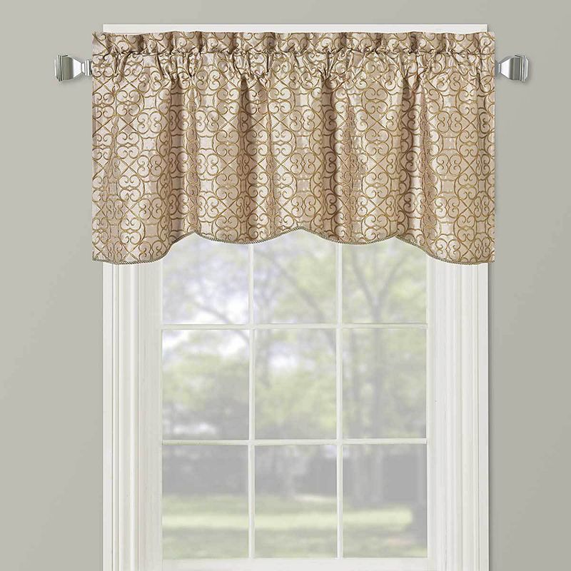 Halifax Lined Embroidered Window Valance 52W x 19L (Single)