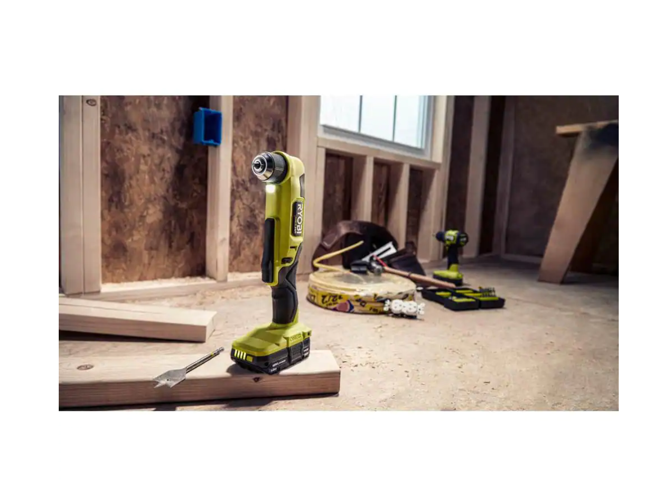 RYOBI PSBRA02B-PSBCS02B ONE+ HP 18V Brushless Cordless Compact 2-Tool Combo Kit with 3/8 in. Right Angle Drill and Cut-Off Tool (Tools Only)