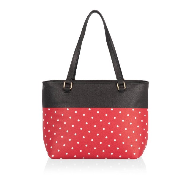 Picnic Time Minnie Mouse Uptown 23qt Cooler Tote Bag Black