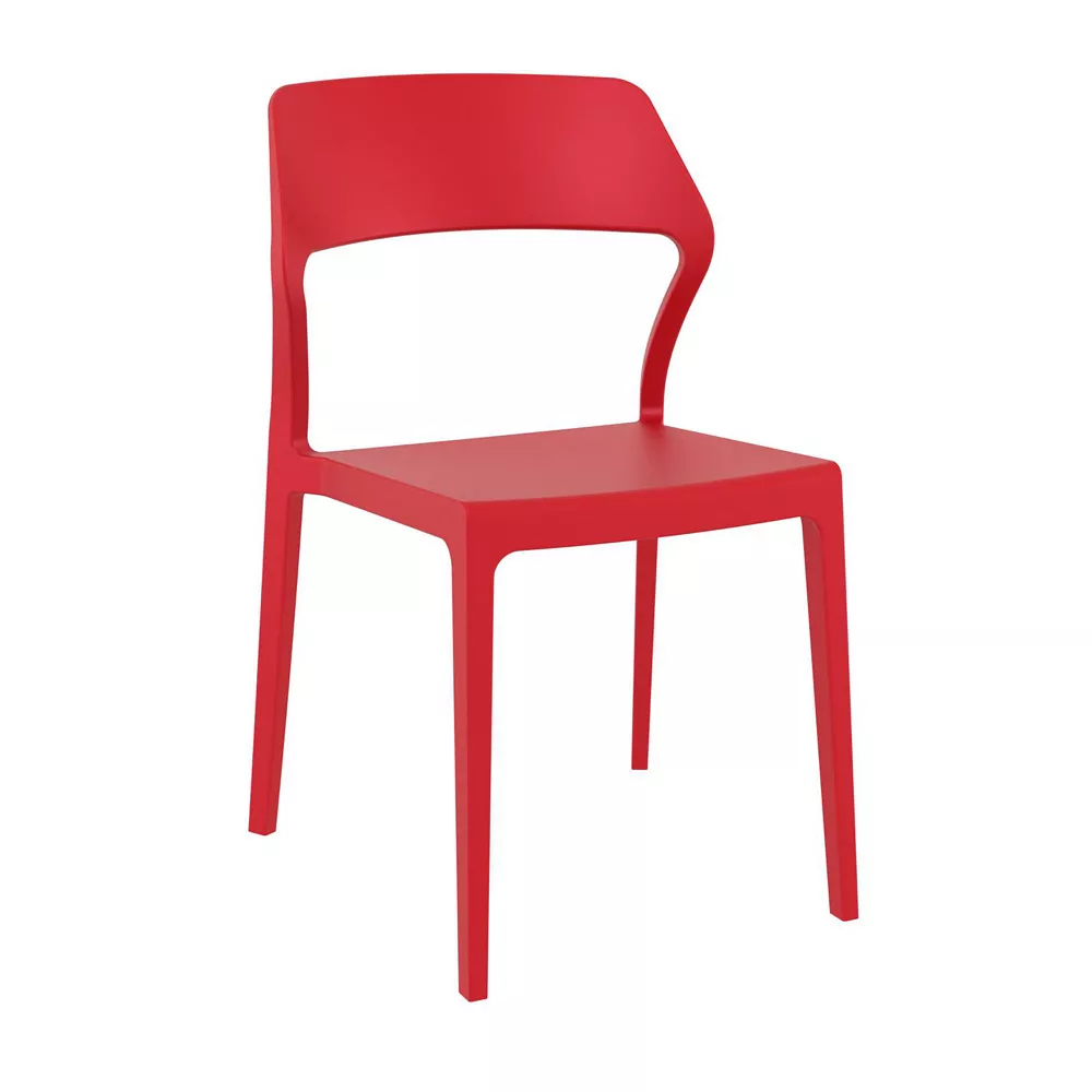 32.75 Red Solid Patio Dining Chair