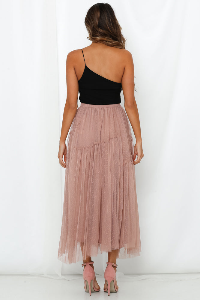 Another Fairytale Midi Skirt Dark Blush