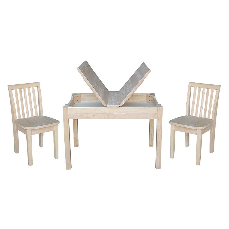 International Concepts Juvenile 3-piece Dining Table and Mission Chair Set