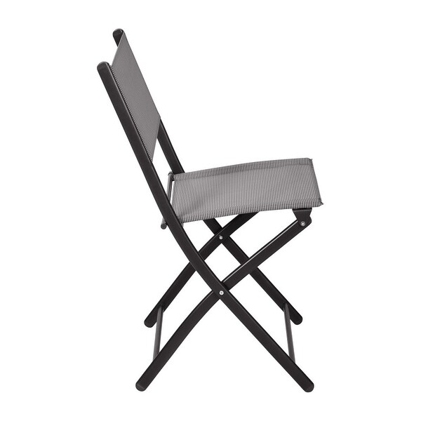 4 Pack Commercial Outdoor Flex Comfort Folding Chair with Metal Frame