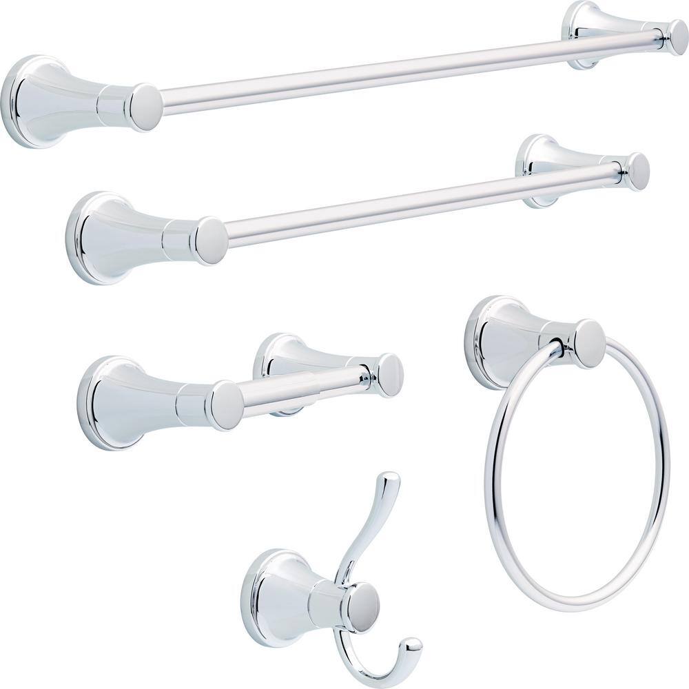 Delta Casara 24 in. Wall Mount Towel Bar in Polished Chrome CSA24-PC