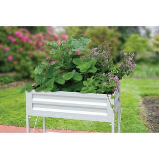 Vigoro Stand Up Steel Raised Garden Planter with Liner 82230HD