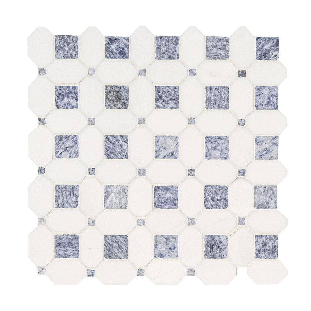 MSI Azula 11.75 in. x 12.2 in. Polished Marble Look Wall Tile (10 sq. ft.Case) AZULA-HATHWRKP