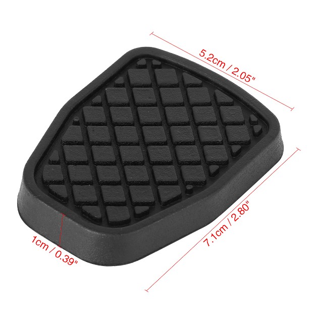 Unique Bargains Car Brake Clutch Pedal Pads Cover For Subaru Forester 1997 2002 Black 2pcs