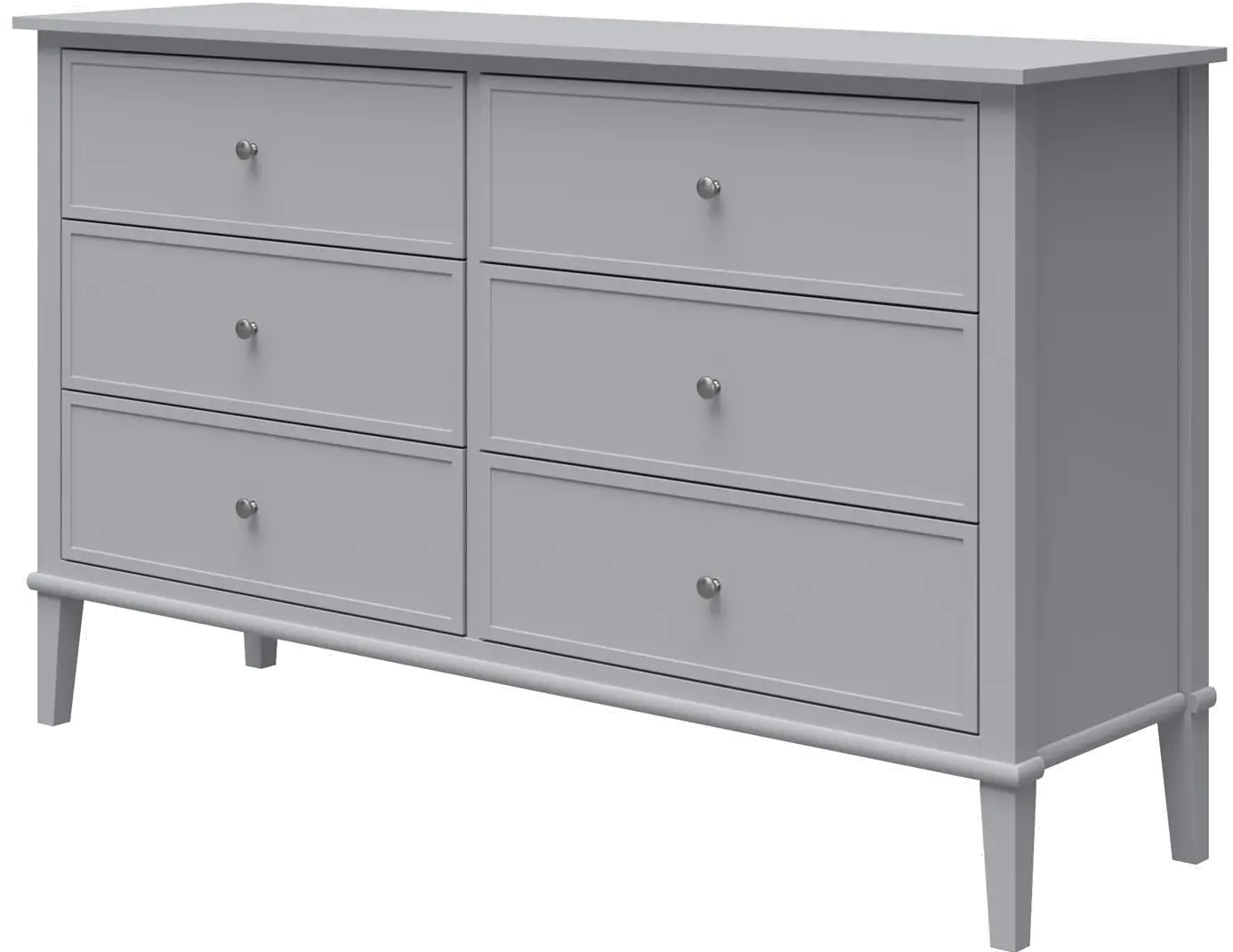 Franklin Transitional Gray 6-Drawer Dresser