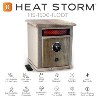 Heat Storm 1500-Watt Logan Deluxe Portable Electric Infrared Space Heater in Tan HS-1500-ILODT