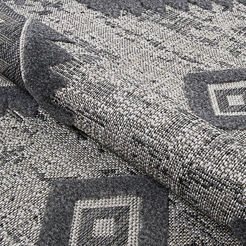 Couristan Veranda Posh Light Gray-Anthracite Indoor/Outdoor Area Rug