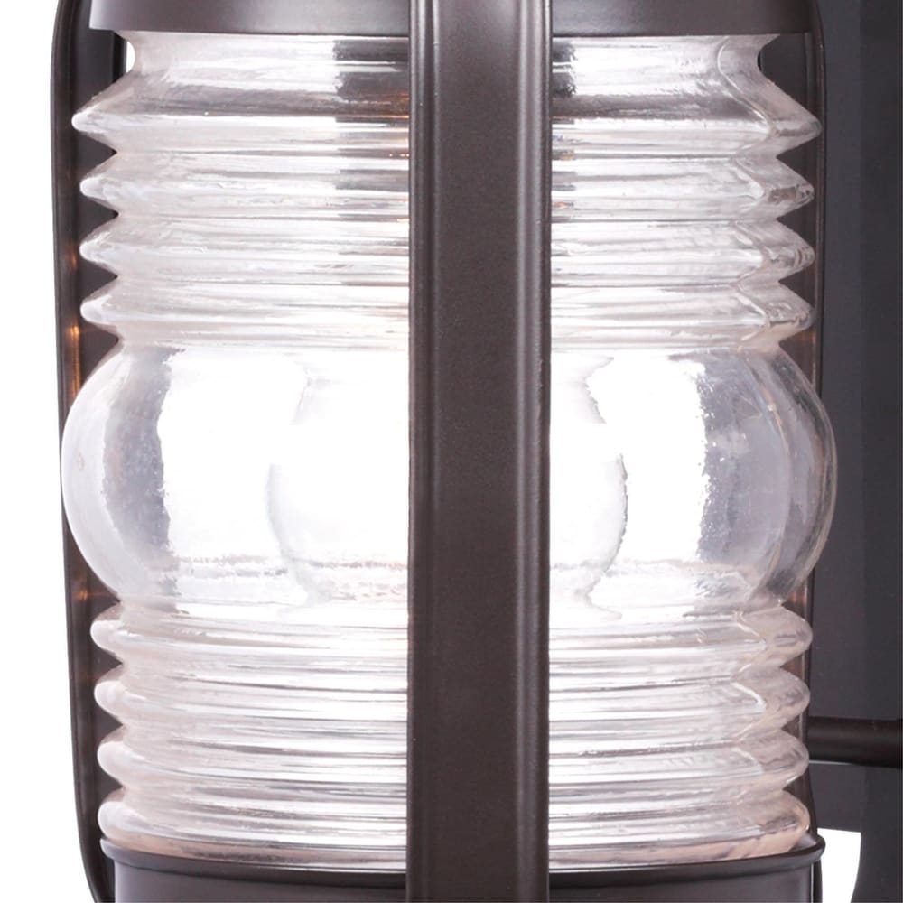 Westinghouse Weatherby One Light Exterior Wall Lantern  Weathered Bronze Finish on Steel with Clear Glass