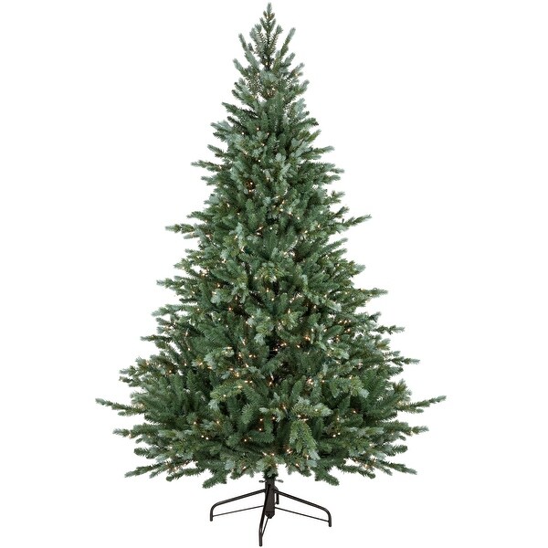 9' PreLit Medium Blue Spruce Artificial Christmas Tree Clear Lights