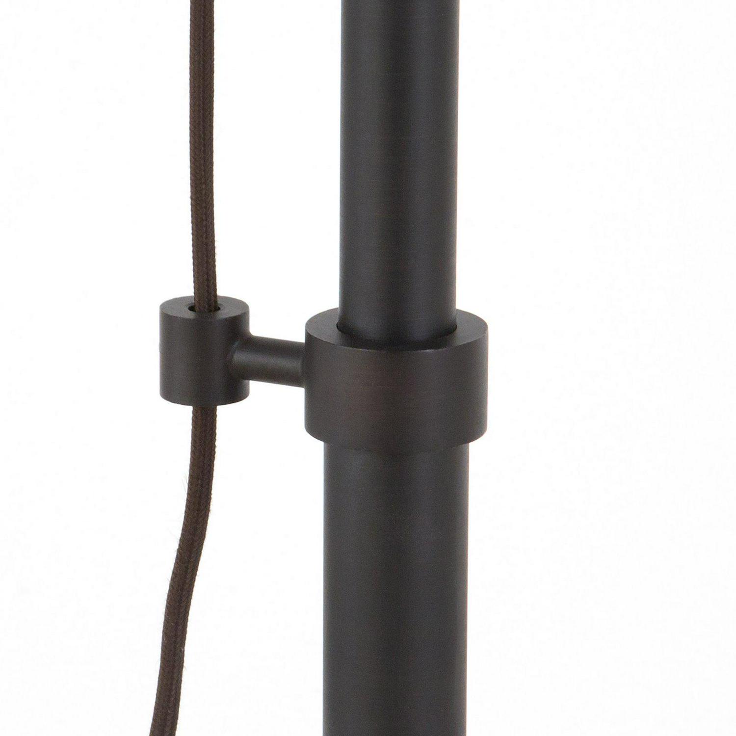 EvelynandZoe Traditional Metal Table Lamp with Pulley System