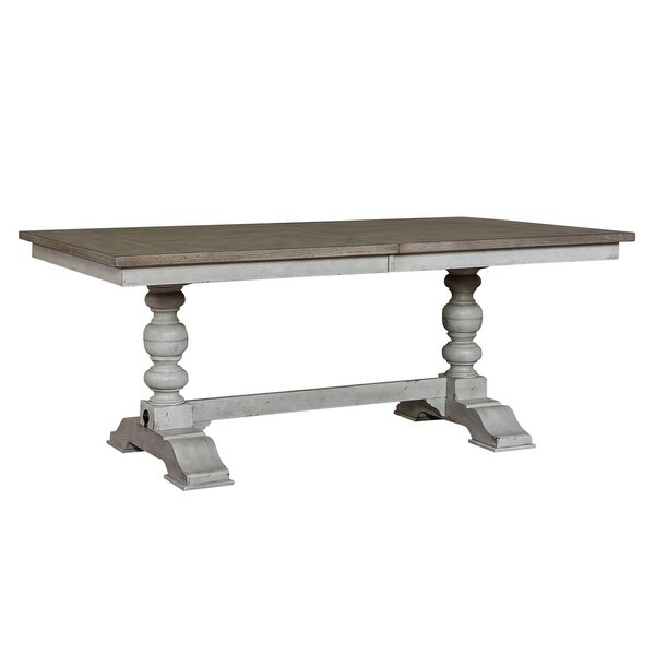 Whitney Antique Linen Trestle Table Set