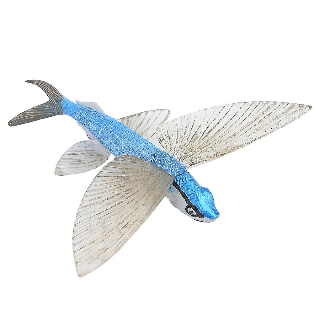 Solid Plastic Flying Fish Figurine Ocean Animal Model Kid Children Educational Toys