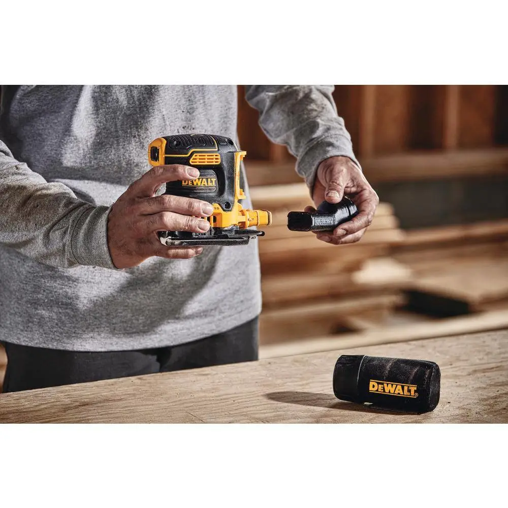 DEWALT ATOMIC 20V MAX Cordless Brushless Compact 12 in. DrillDriver Kit with 20V Brushless 14 Sheet Sander (Tool Only) DCD708C2WDCW200