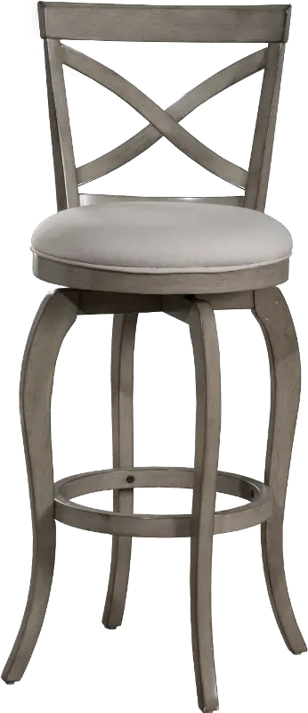 Farmhouse Aged Gray Swivel Counter Height Stool - Ellendale