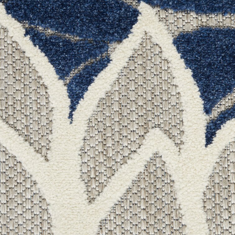 Rosario Navy/Ivory/Taupe Indoor/Outdoor Rug