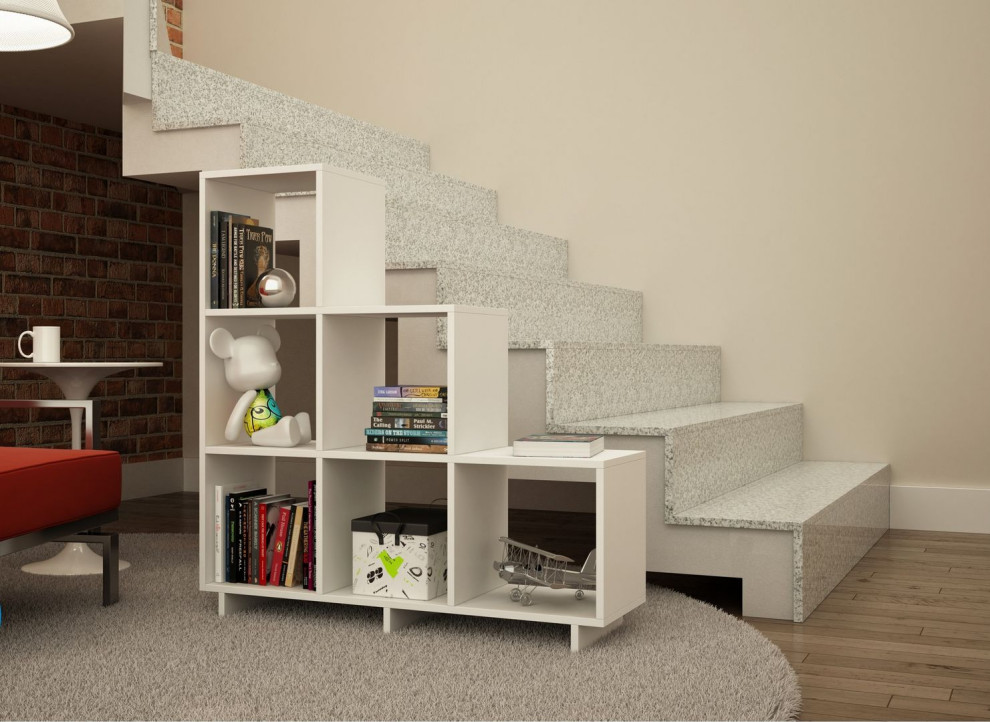 Cascavel Stair Cubbies 26AMC6   Transitional   Bookcases   by Morning Design Group  Inc  Houzz