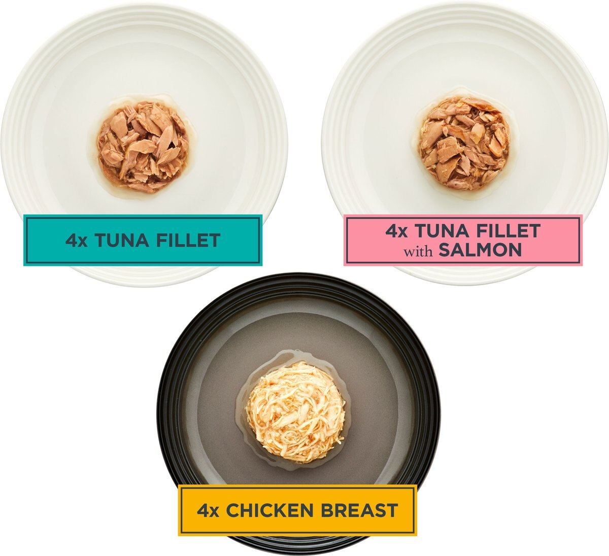 Reveal Natural Grain-Free Variety of Fish and Chicken in Gravy Flavored Wet Cat Food