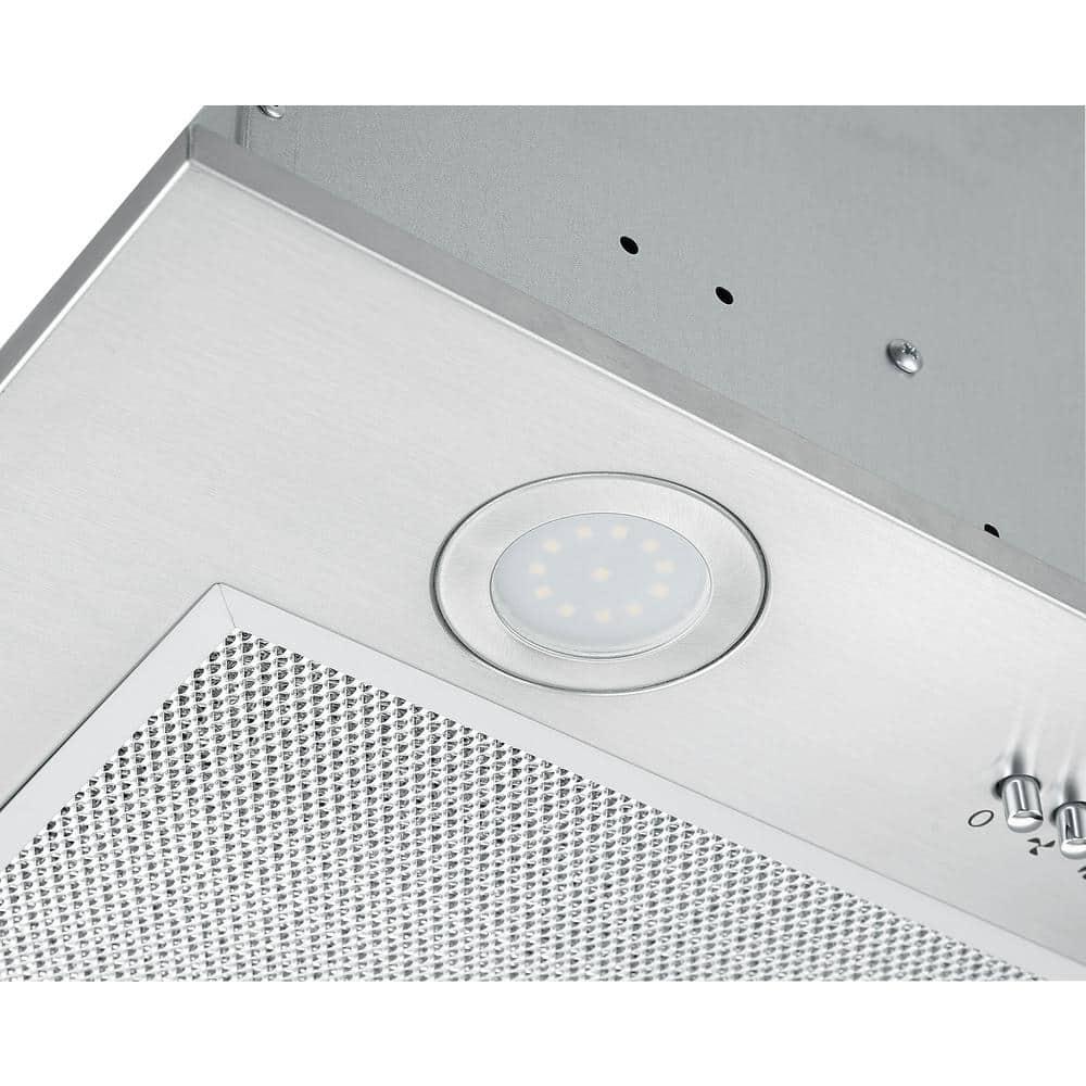 Ancona 20 in 450 CFM Ducted Insert Range Hood with LED lights in Stainless Steel