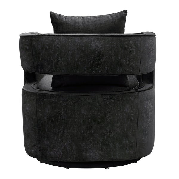 Kennedy Velvet Upholstered Swivel Chair